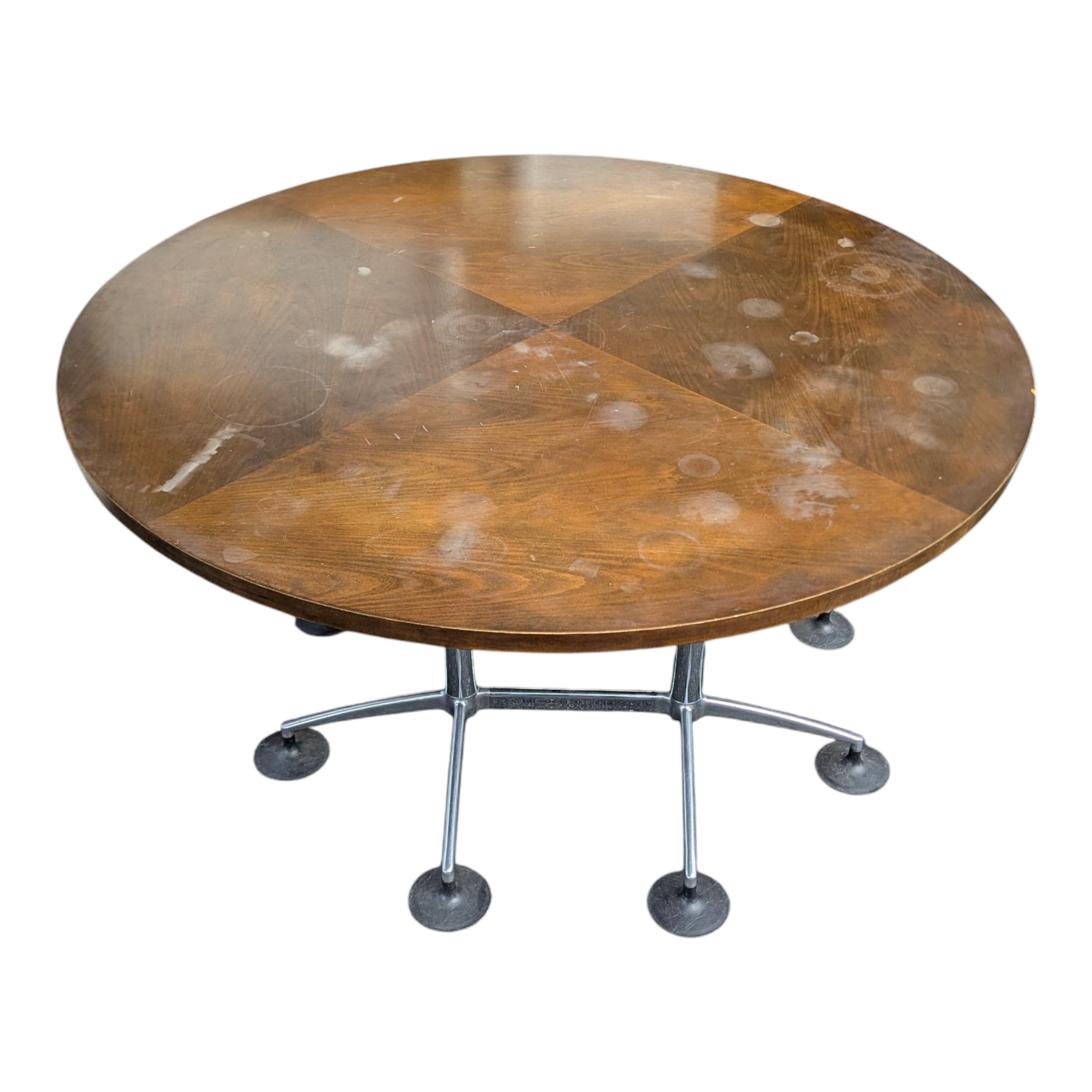 Restoration of Eames style conference table circular – Vintage Luxury