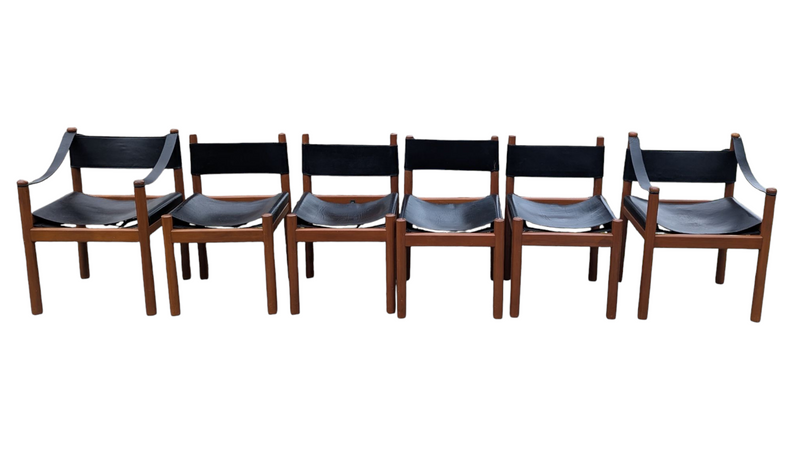 Authentic Featherston hob dining chairs X 6