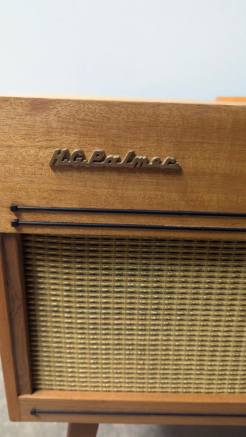 HG Palmer Radiogram mid century restored stereophonic model