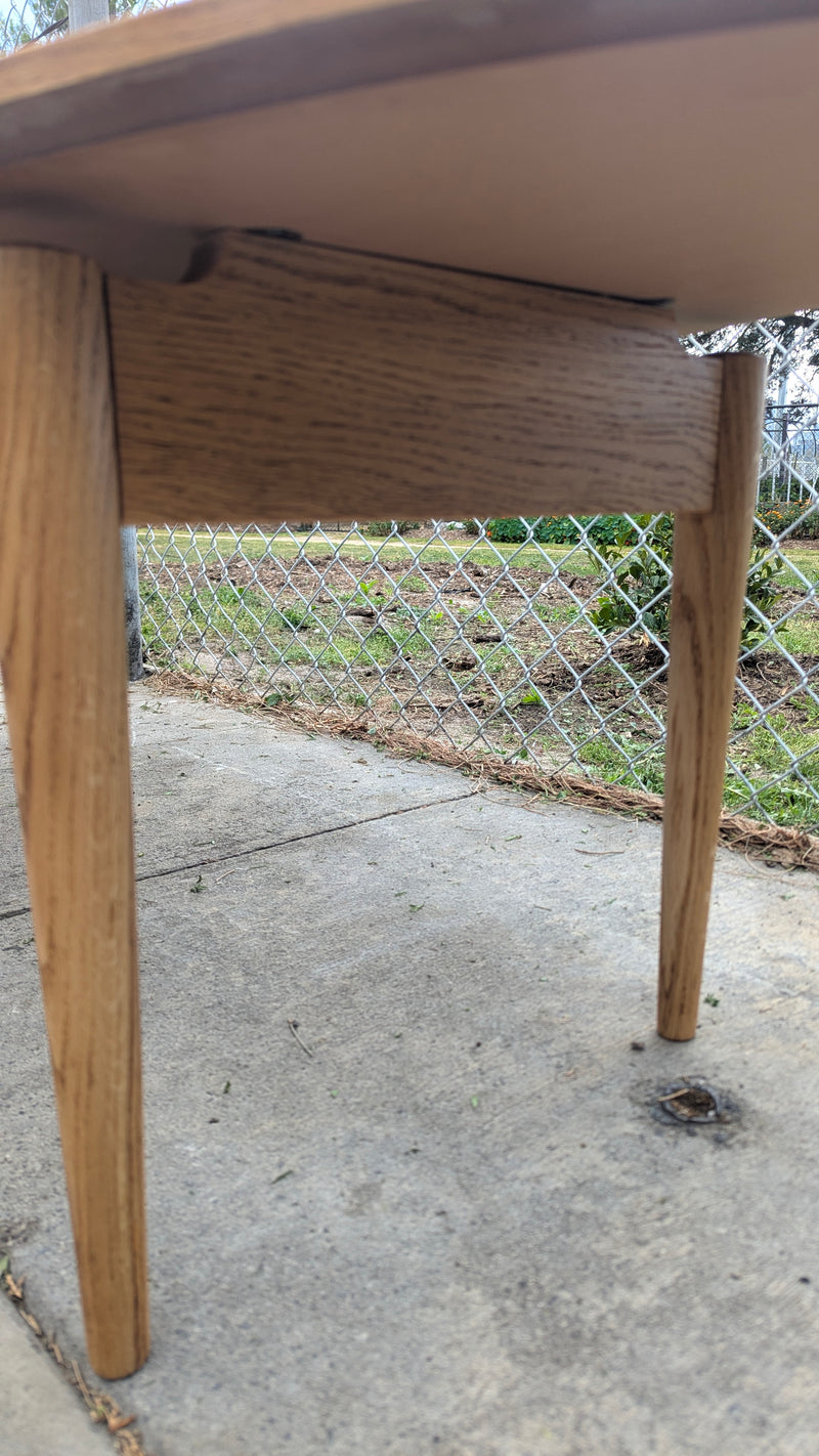 Vintage Ikea Stockholm coffee table oak refinished restored