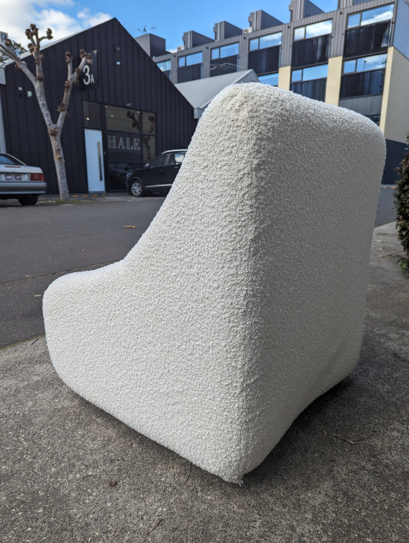 Pre order - Authentic Featherston Uniroyal Numero 1V IV highback armchair Warwick boucle white