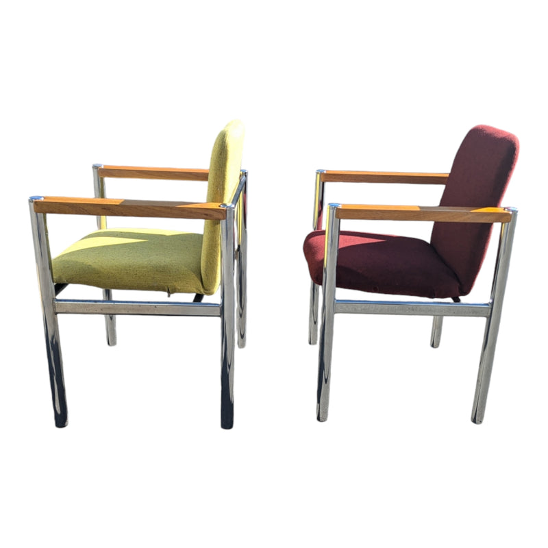 Yellow post modern office armchair occasional chairs by Sebel