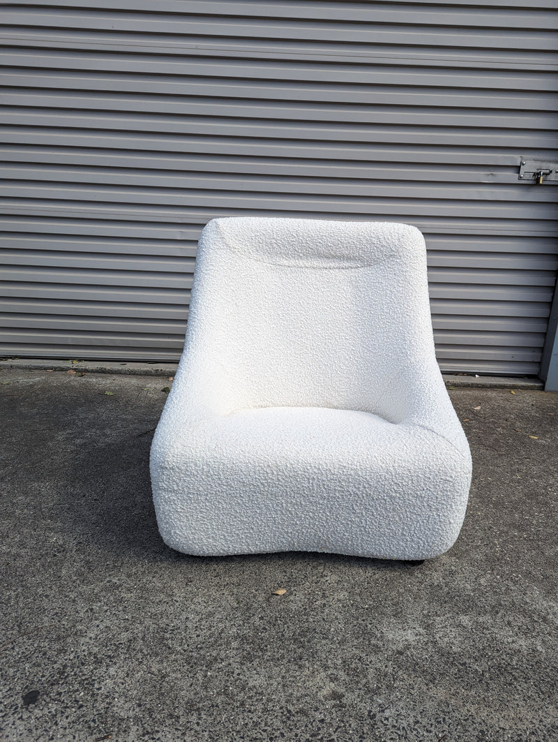 Pre order - Authentic Featherston Uniroyal Numero 1V IV highback armchair Warwick boucle white