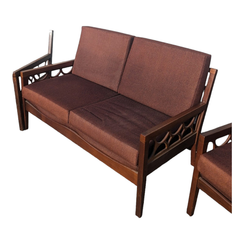 Avalon furniture 5 piece teak lounge suite MCM 1960s
