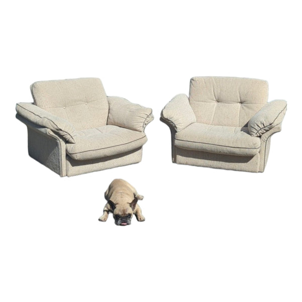 Post modern armchairs pair by Newstyle for Design Warehouse circa 88-90s