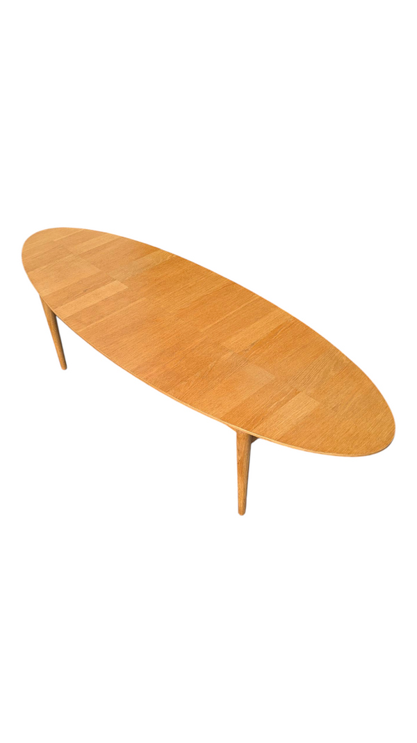 Vintage Ikea Stockholm coffee table oak refinished restored