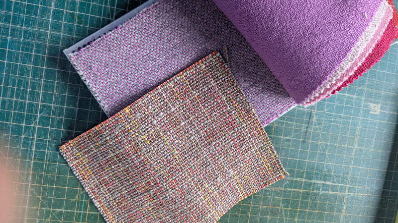 Danish Deluxe 3 seater couch fully restored 1960s Inga Warwick fabric