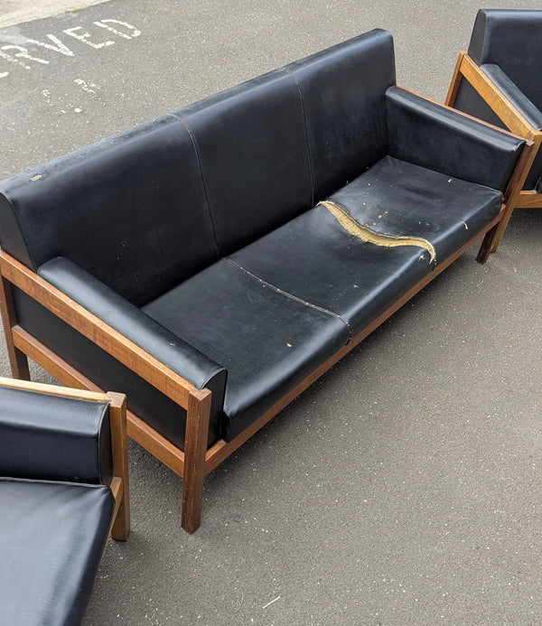 Three seater couch mid century in the style of Afra & Tobia Scarpa 'Bastiano'