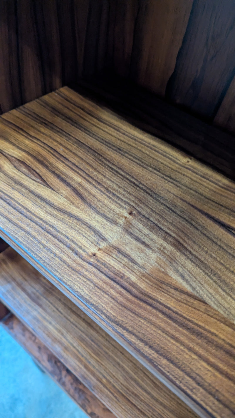 Vintage 1960s bookshelf bookcase adjustable shelves rosewood restored