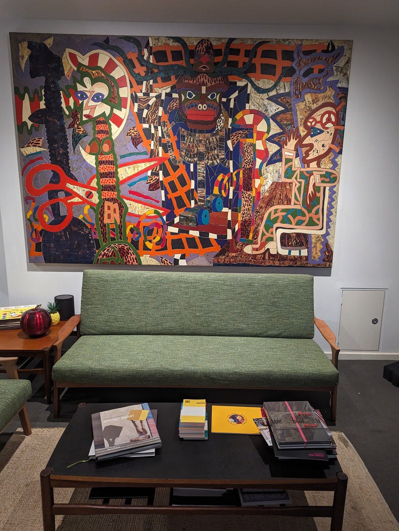 Pre order - Danish Deluxe 3 seater couch fully restored Zepel Mingle Mangle Turtle 1960s Inga