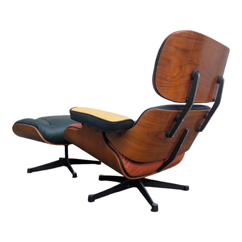 Charles Eames chairs with ottoman by New Style Upholstery Australian classic model by Andrew Freeman