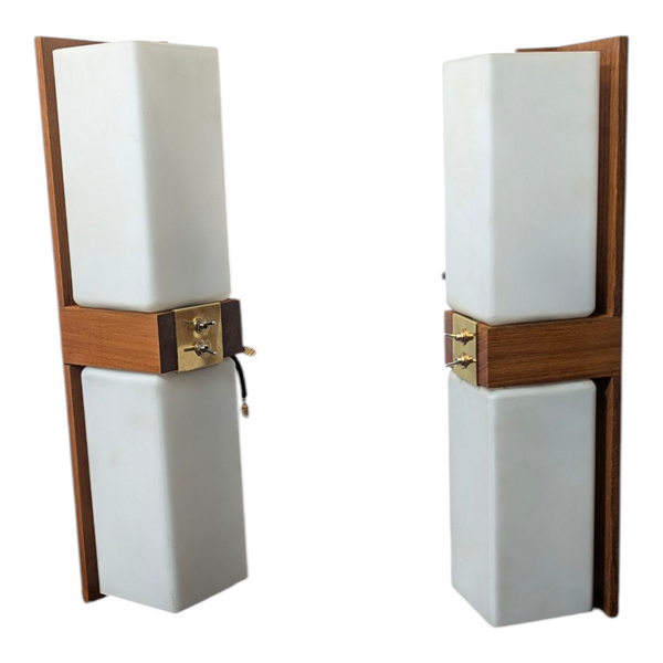 Wall sconces mid century original restored 1960s