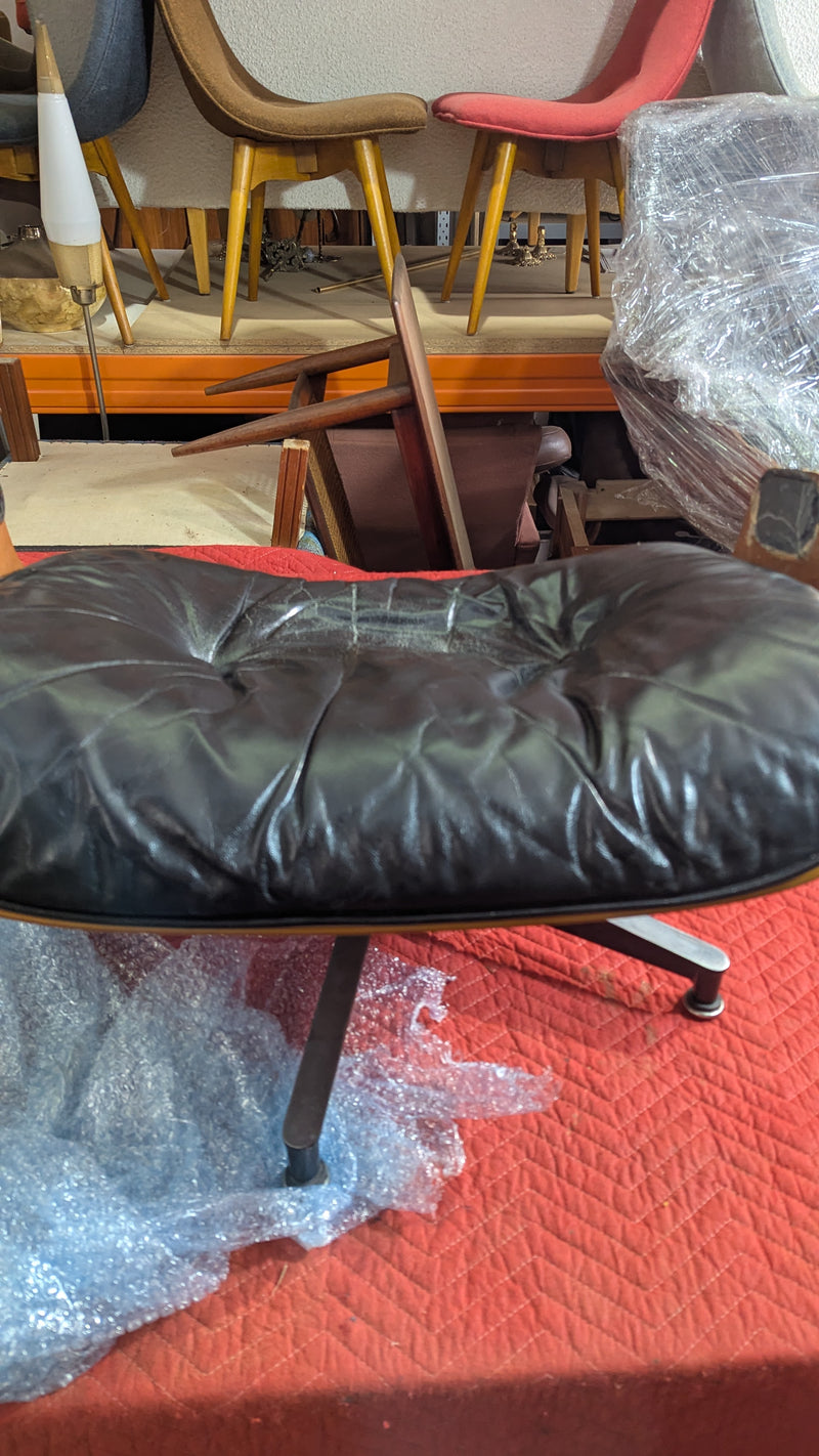 Restoration of original Charles Eames chairs and ottoman Herman Miller 2000s model