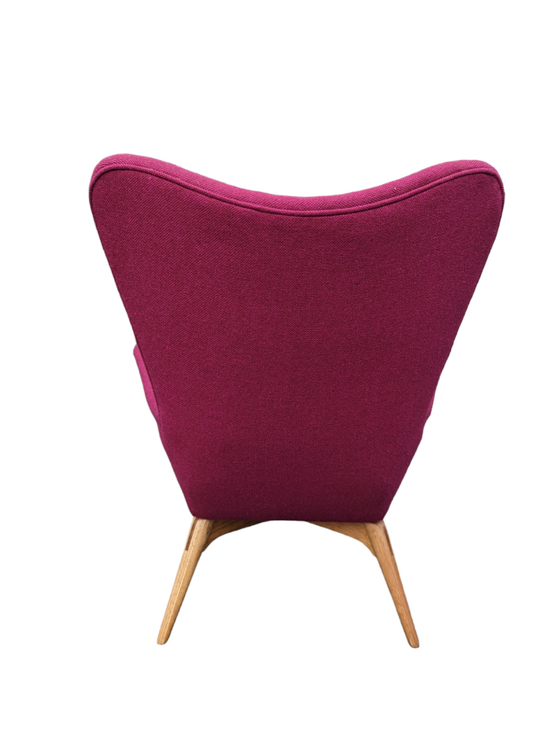 Original Genuine restored Featherston contour armchair R160 Kvadrat Hallingdale fabric