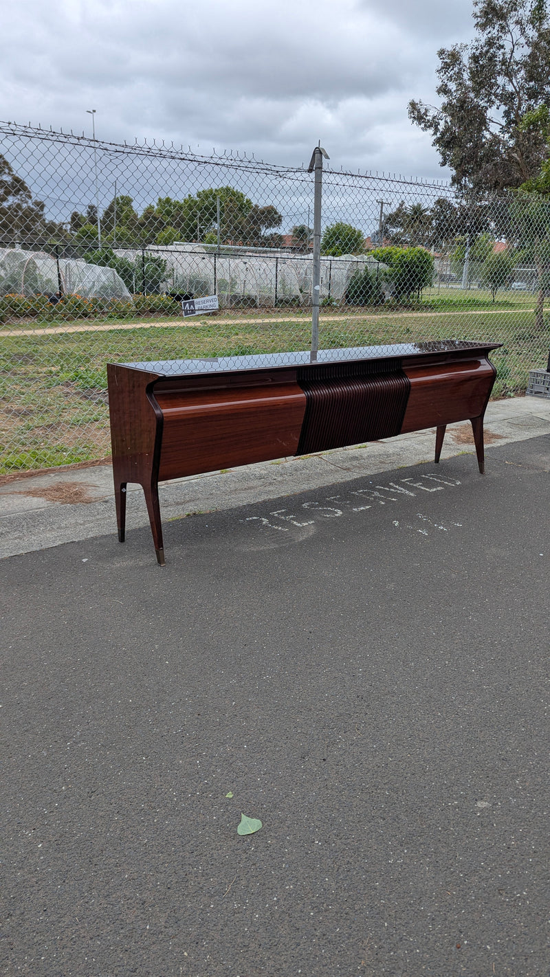 Osvaldo Borsani Rosewood Italian 1950s mid century sideboard hall table dresser
