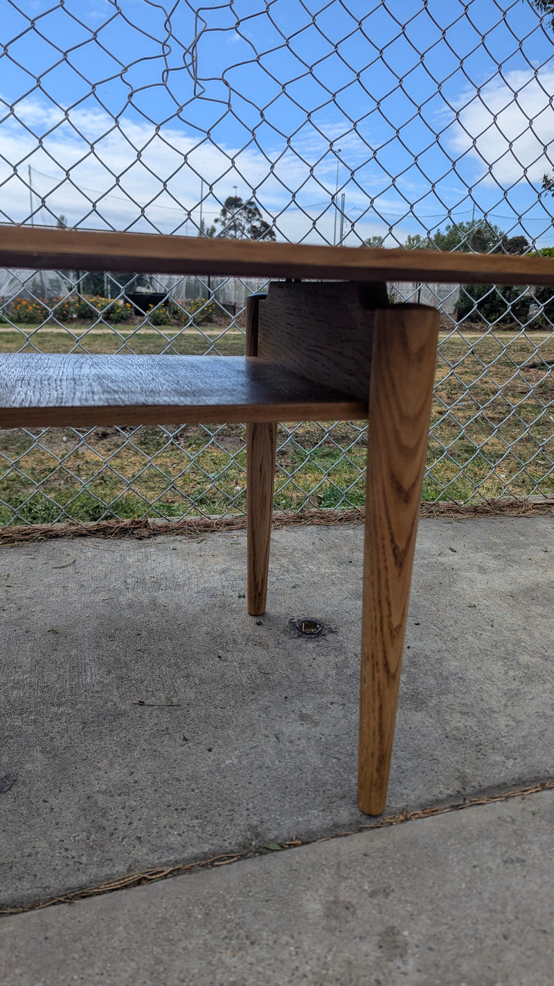 Vintage Ikea Stockholm coffee table oak refinished restored
