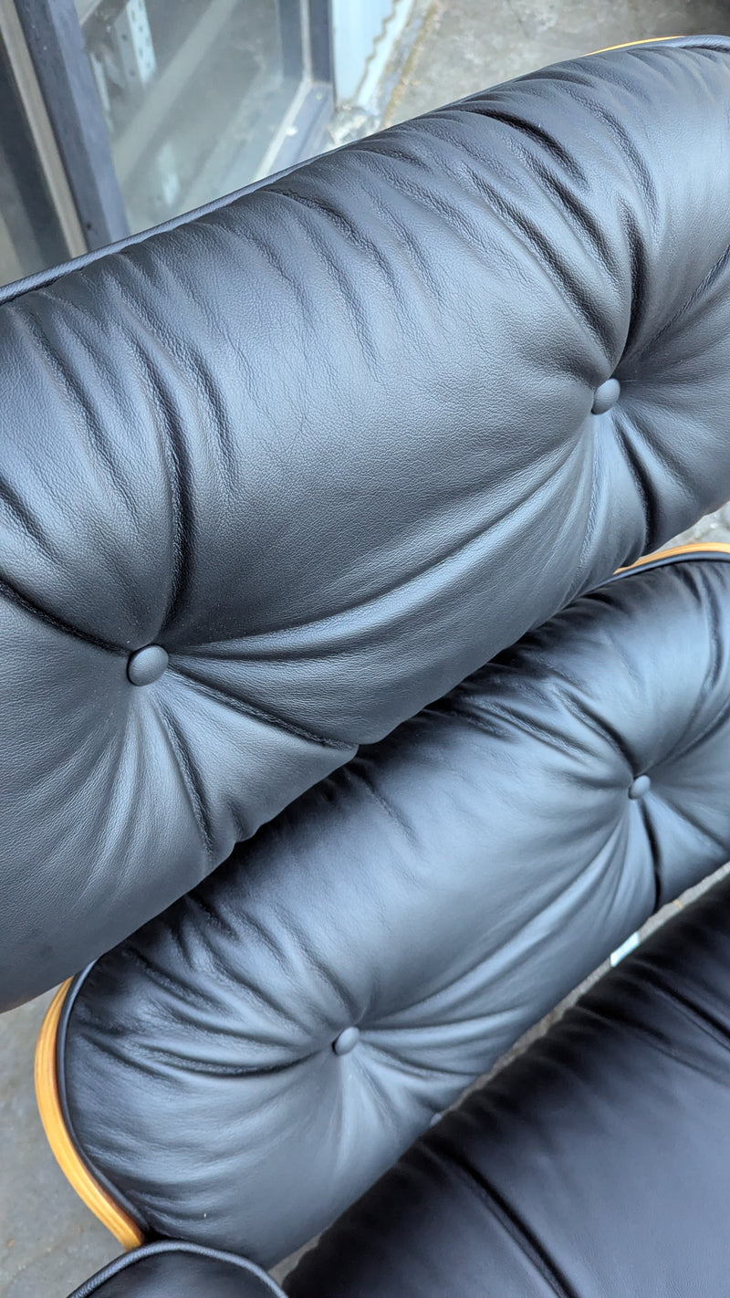 Restoration of original Charles Eames chairs and ottoman Herman Miller 2000s model
