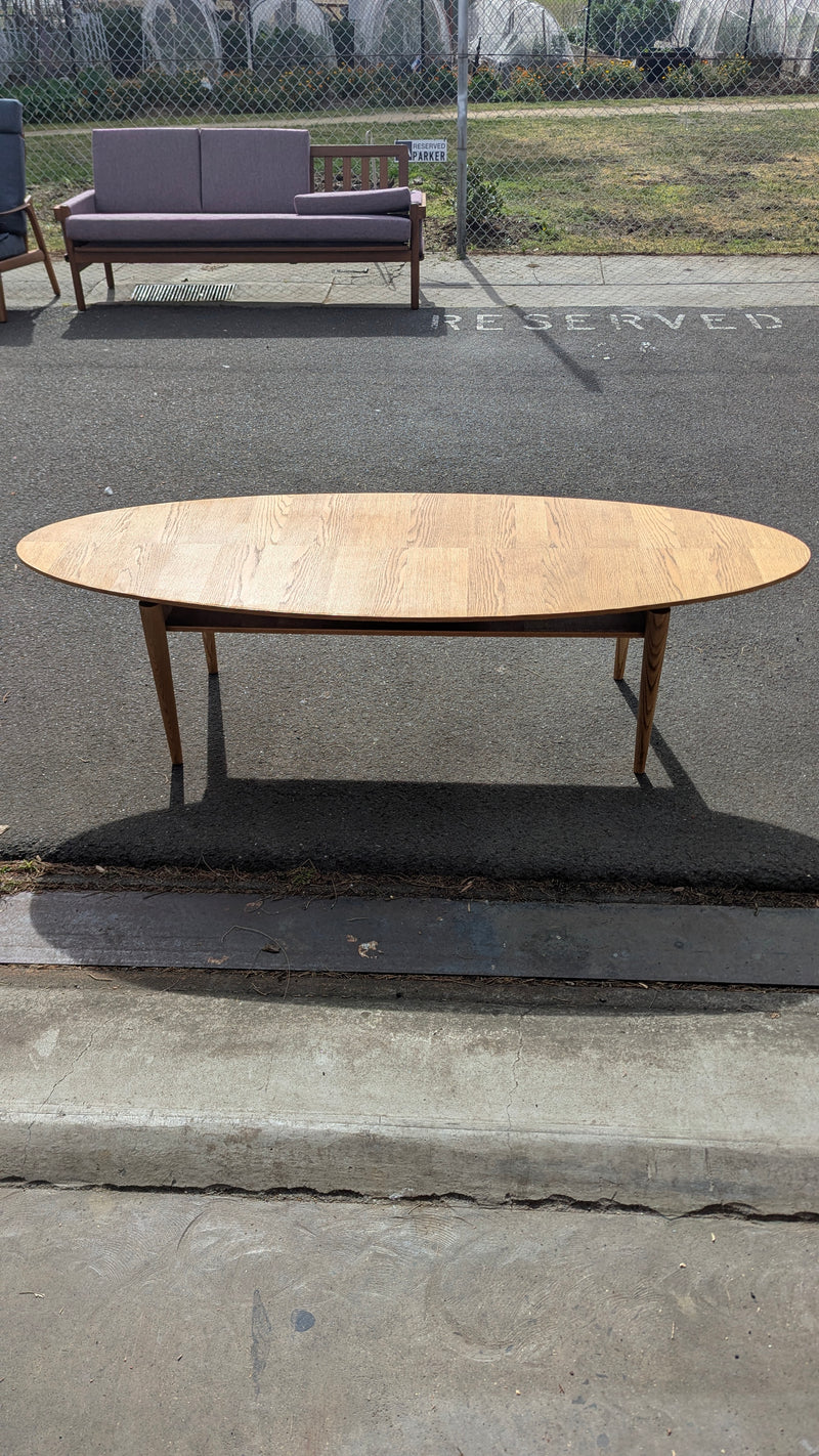 Vintage Ikea Stockholm coffee table oak refinished restored
