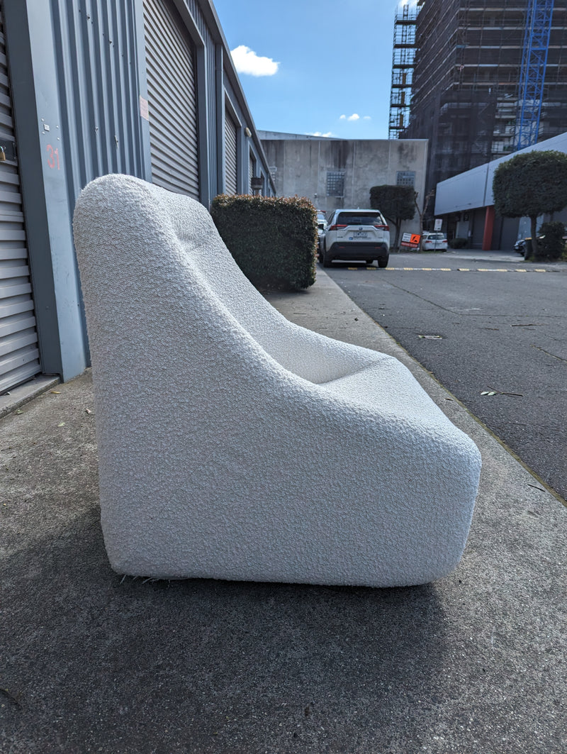 Pre order - Authentic Featherston Uniroyal Numero 1V IV highback armchair Warwick boucle white