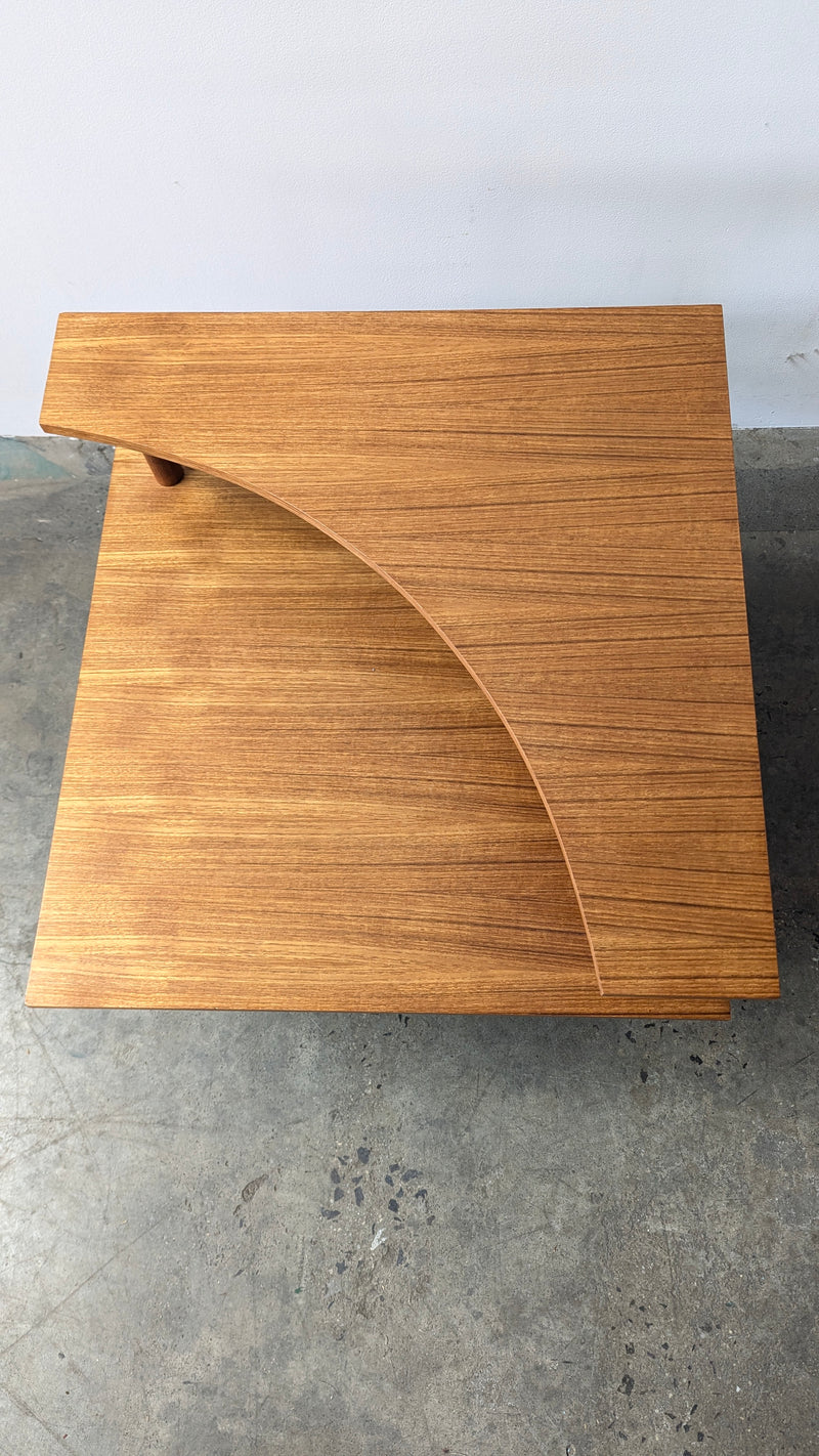 Parker original teak 1970s corner table MCM genuine