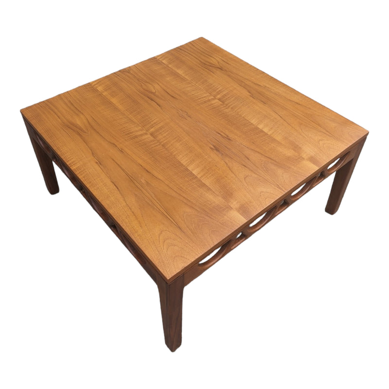 Original Avalon coffee table fully restored teak square large