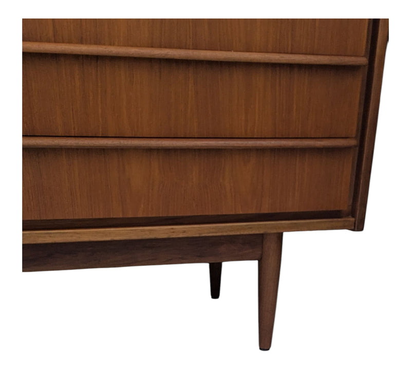 Pre - order: Authentic Parker sideboard lip 3 door 1960s teak buffet restored mcm credenza