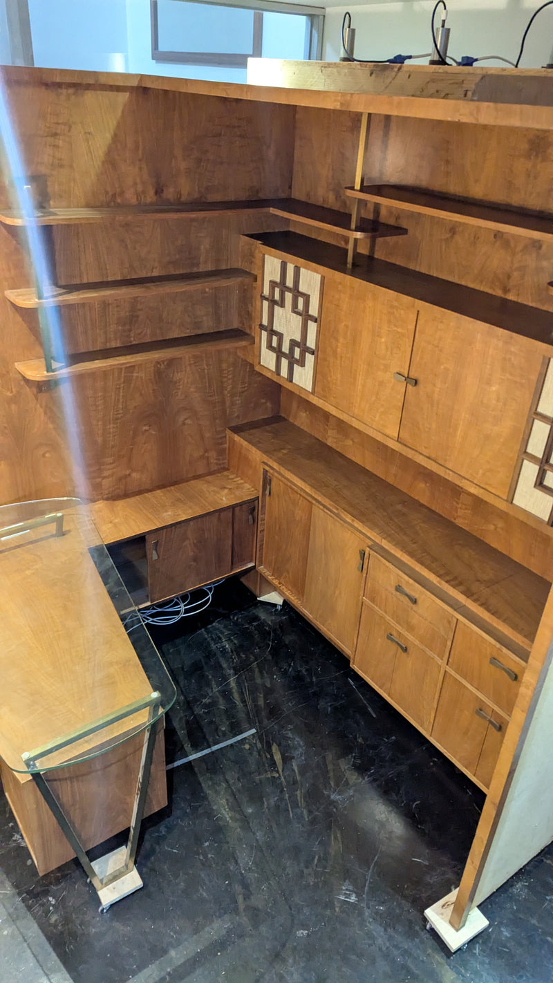 Rudowski MCM desk wall corner unit turntable radio sideboard 1965 bespoke rare