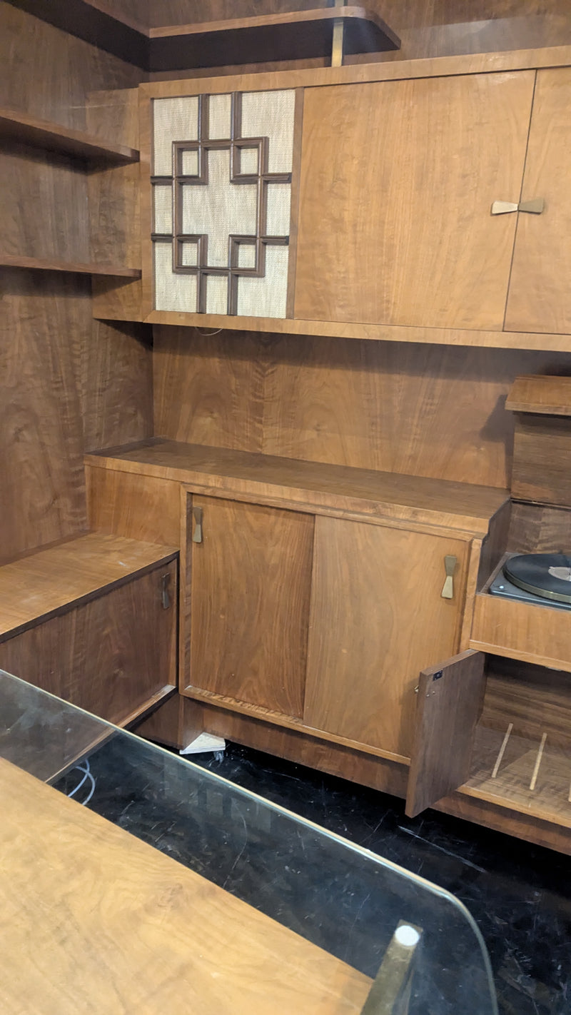 Rudowski MCM desk wall corner unit turntable radio sideboard 1965 bespoke rare