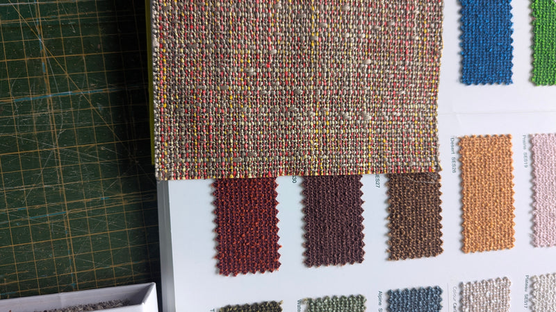 Danish Deluxe 3 seater couch fully restored 1960s Inga Warwick fabric