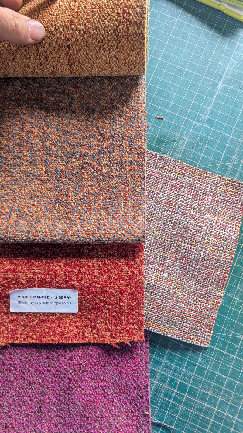 Danish Deluxe 3 seater couch fully restored 1960s Inga Warwick fabric