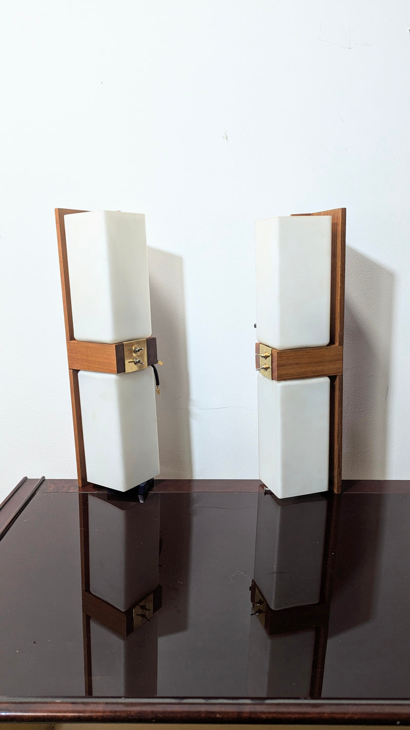 Wall sconces mid century original restored 1960s