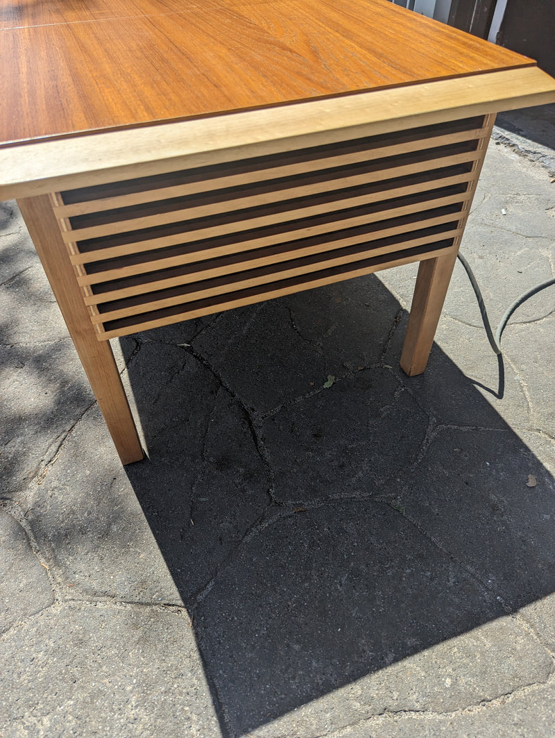 AWA cappuccino Radiogram mid century golden teak