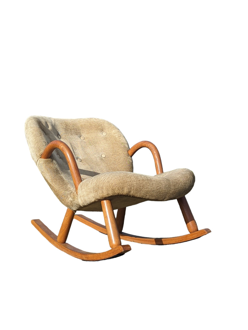 Vintage Arnold Masden clam rocking chair original genuine