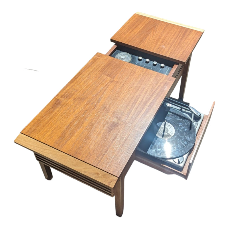 AWA cappuccino Radiogram mid century golden teak