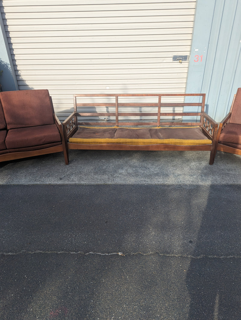 Avalon furniture 5 piece teak lounge suite MCM 1960s