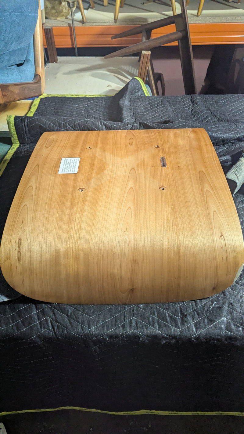 Restoration of original Charles Eames chairs and ottoman Herman Miller 2000s model