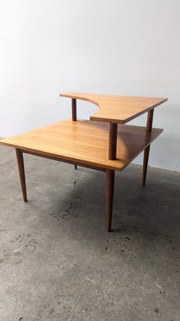 Parker original teak 1970s corner table MCM genuine