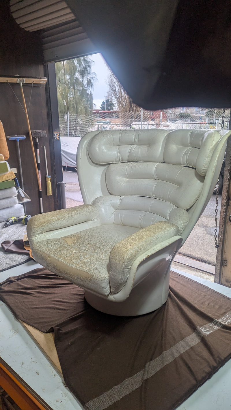 Restoration of original Joe Colombo armchair