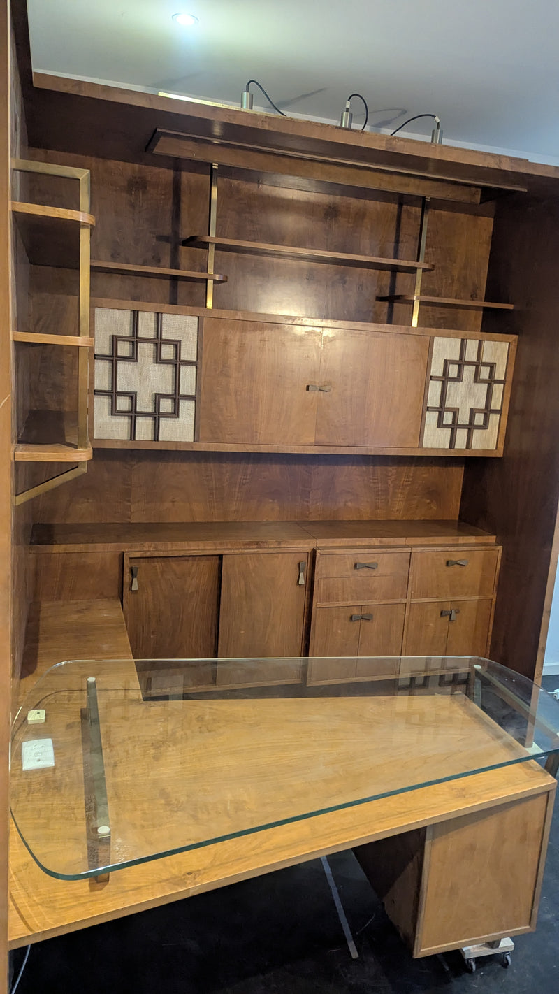 Rudowski MCM desk wall corner unit turntable radio sideboard 1965 bespoke rare