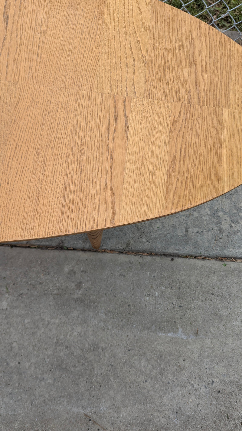 Vintage Ikea Stockholm coffee table oak refinished restored
