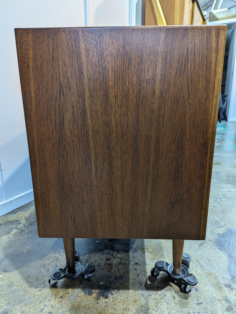 Parker Sideboard Authentic Nordic 1960s “Cats Eyes” Vintage teak MCM 2 door, 4 drawer version.