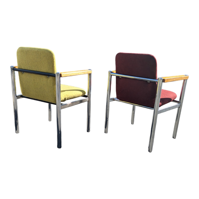 Yellow post modern office armchair occasional chairs by Sebel
