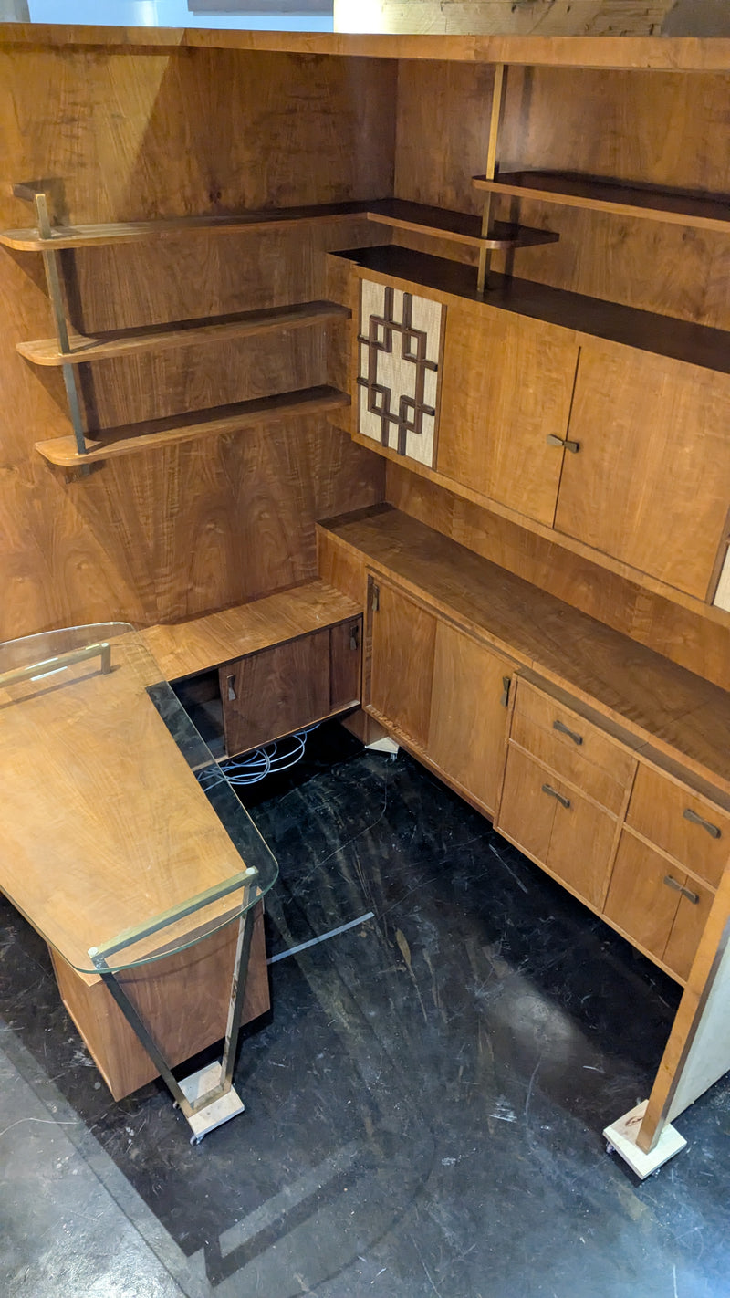 Rudowski MCM desk wall corner unit turntable radio sideboard 1965 bespoke rare