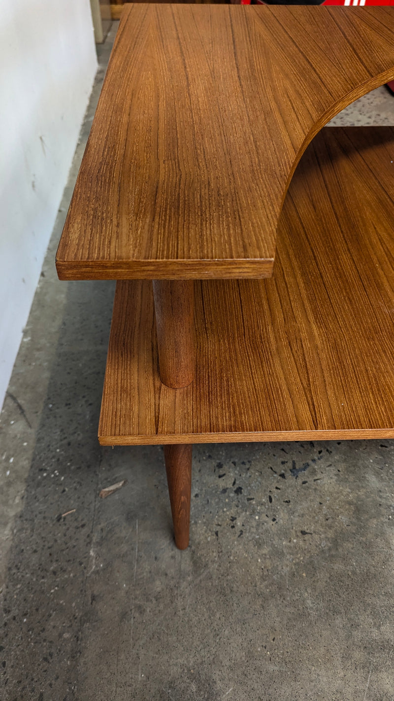 Parker original teak 1970s corner table MCM genuine