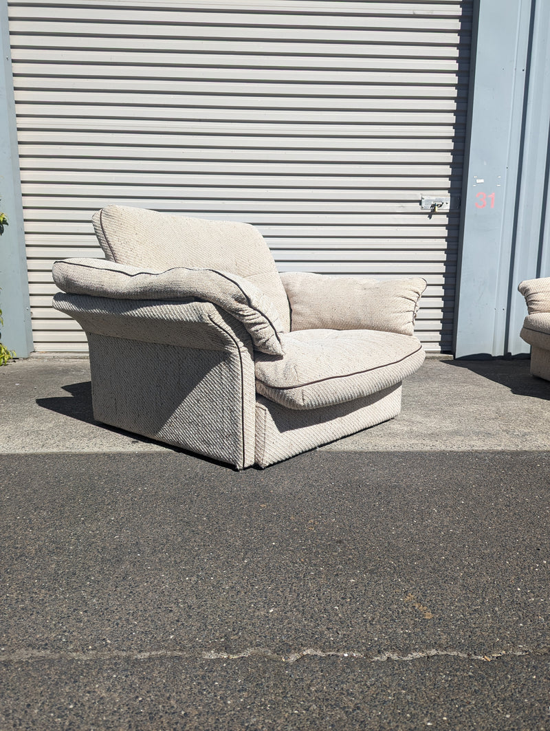 Post modern armchairs pair by Newstyle for Design Warehouse circa 88-90s