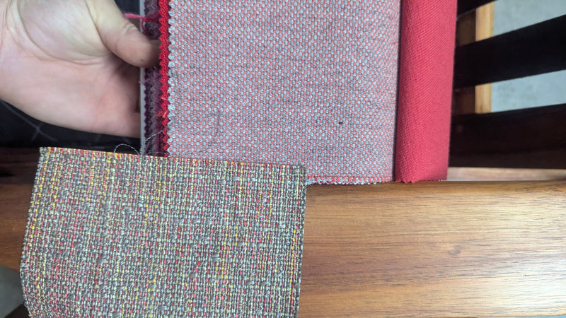 Danish Deluxe 3 seater couch fully restored 1960s Inga Warwick fabric