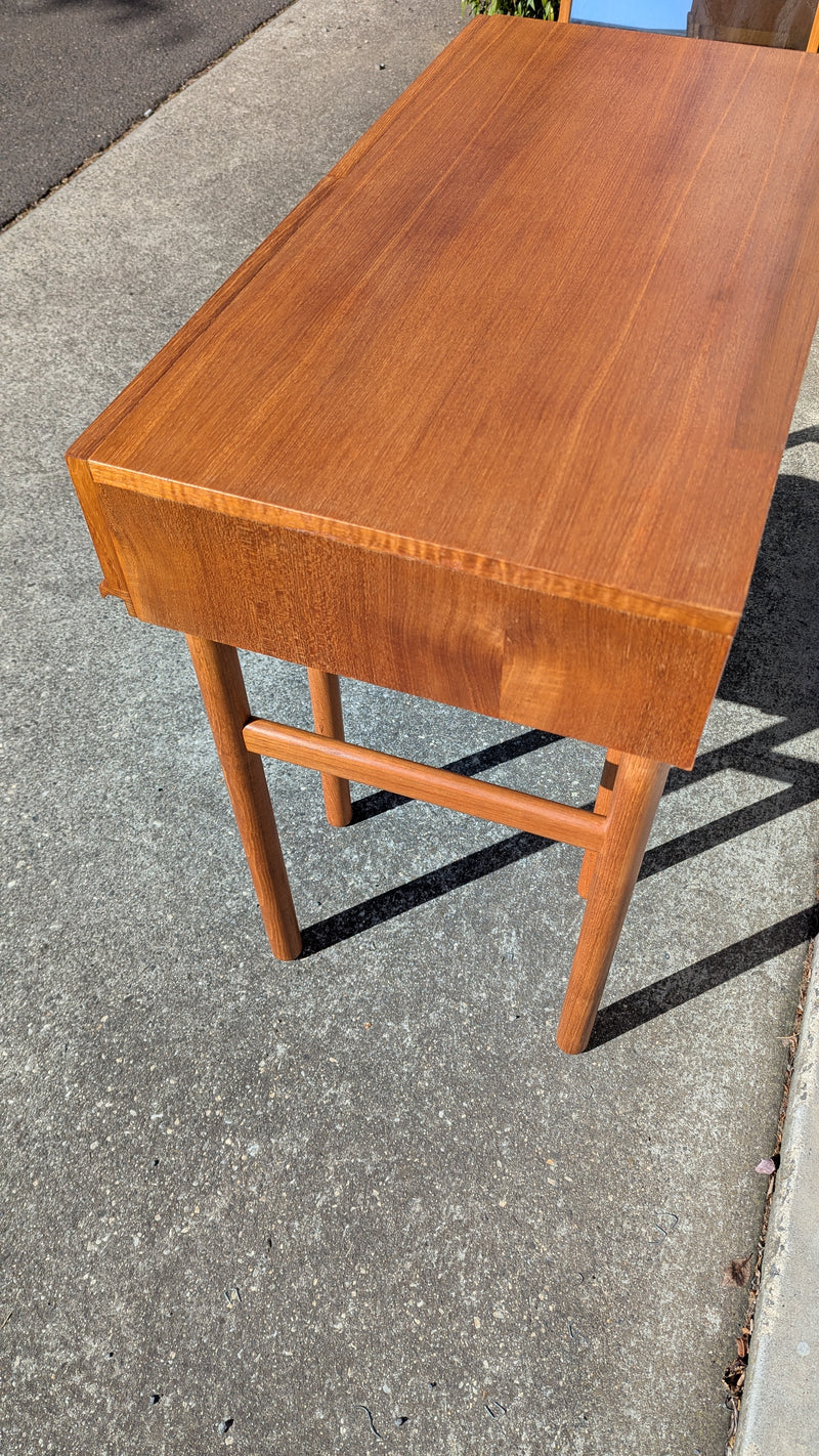Parker dresser table console study desk small size 1970s full restored lip handle