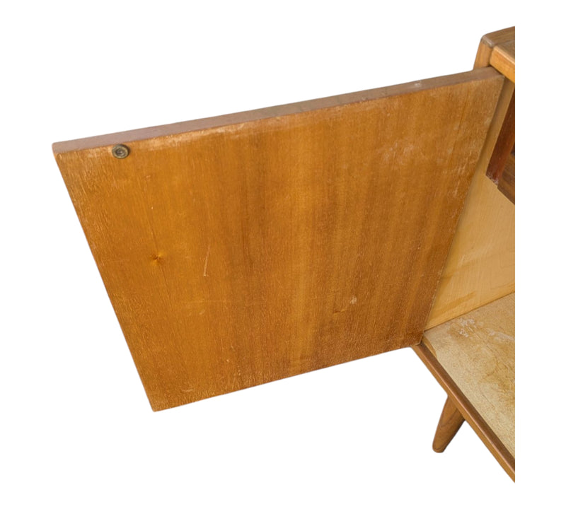 Parker Sideboard Authentic Nordic 1960s “Cats Eyes” Vintage teak MCM 2 door, 4 drawer version