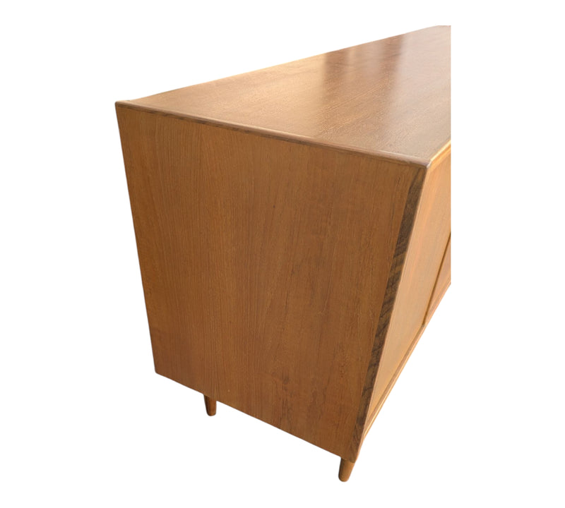 Parker Sideboard Authentic Nordic 1960s “Cats Eyes” Vintage teak MCM 2 door, 4 drawer version