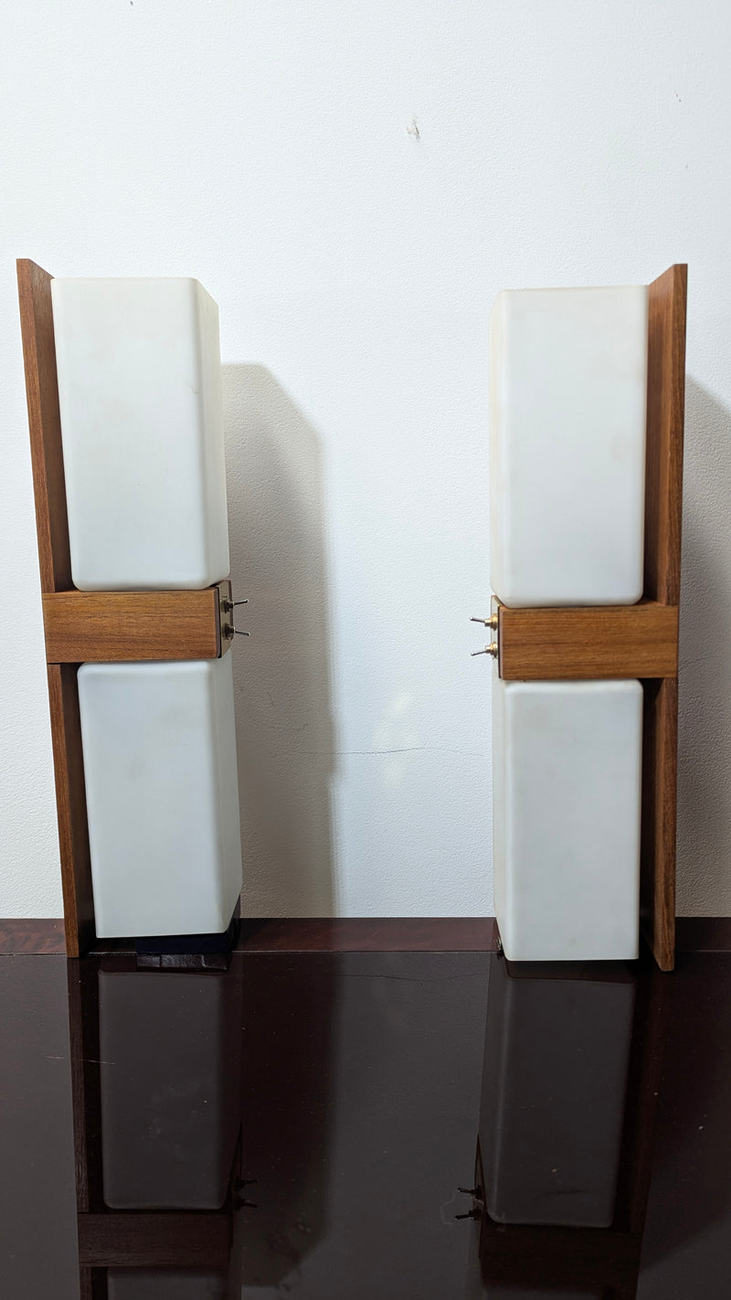 Wall sconces mid century original restored 1960s